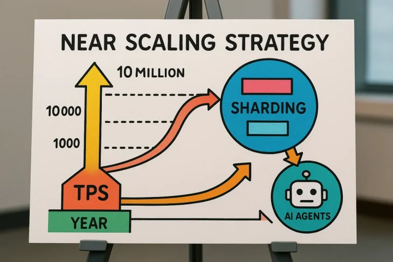 Стратегия масштабирования NEAR: планы на TPS, шардирование и AI-агентов